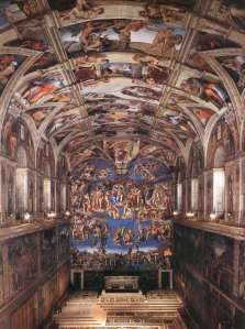 1475-83, 1508-12, 1535-41 Frescoes Cappella Sistina, Vatican